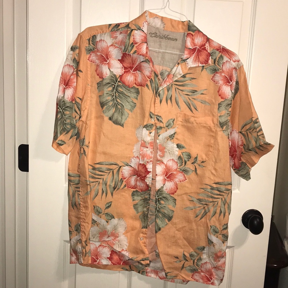 Caribbean Hawaiian linen shirt